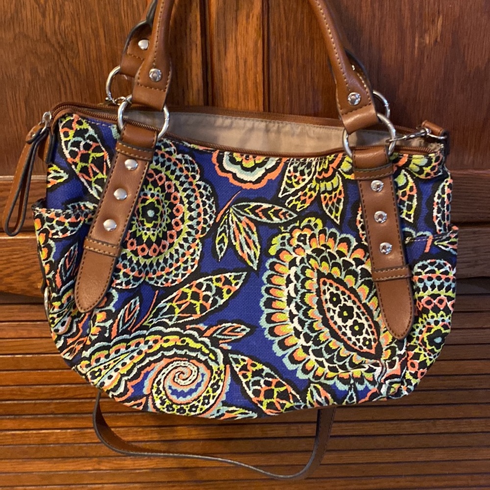 Relic • Bold Blue Paisley Bag - Picture 3 of 6